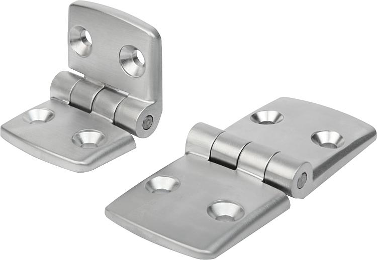 Special elastic fasteners and living hinges for industrial aluminum profiles